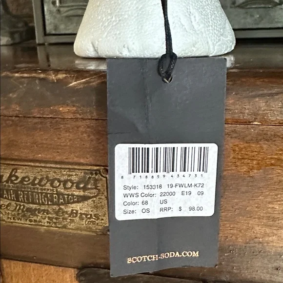SCOTCH & SODA MAISON SCOTCH TAN HAT ONE SIZE ATELIER NO. 3 NEW